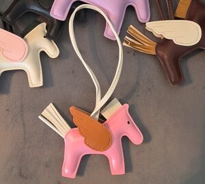 Luxury Pink Winged Flying Horse Bag Charm